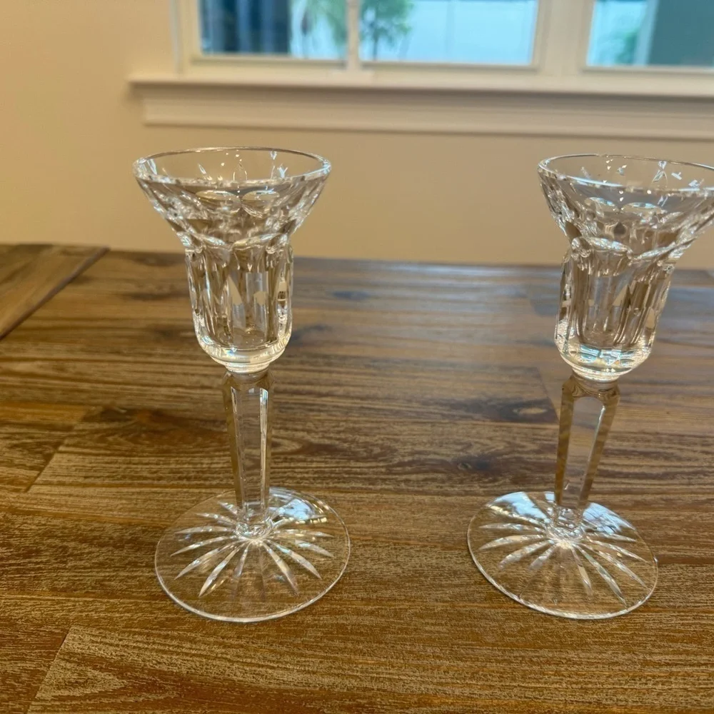 Vintage Waterford, 6 inch candlesticks.